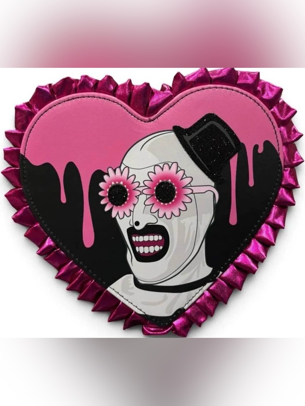 Terrifier My Heart Belongs To Art The Clown Purse Bag Wristlet Licensed NWT